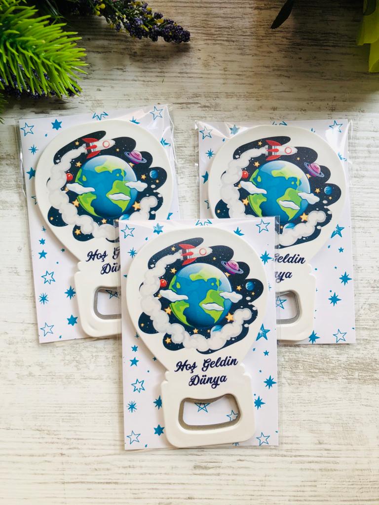 Balon Açacak Magnet Dünya Temalı