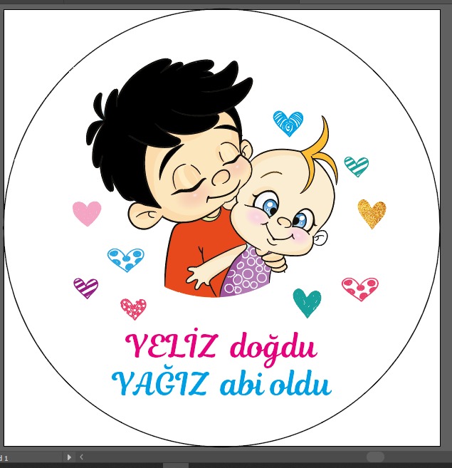 Uv Baskılı Boş Metal Kutu Abi Kardeş