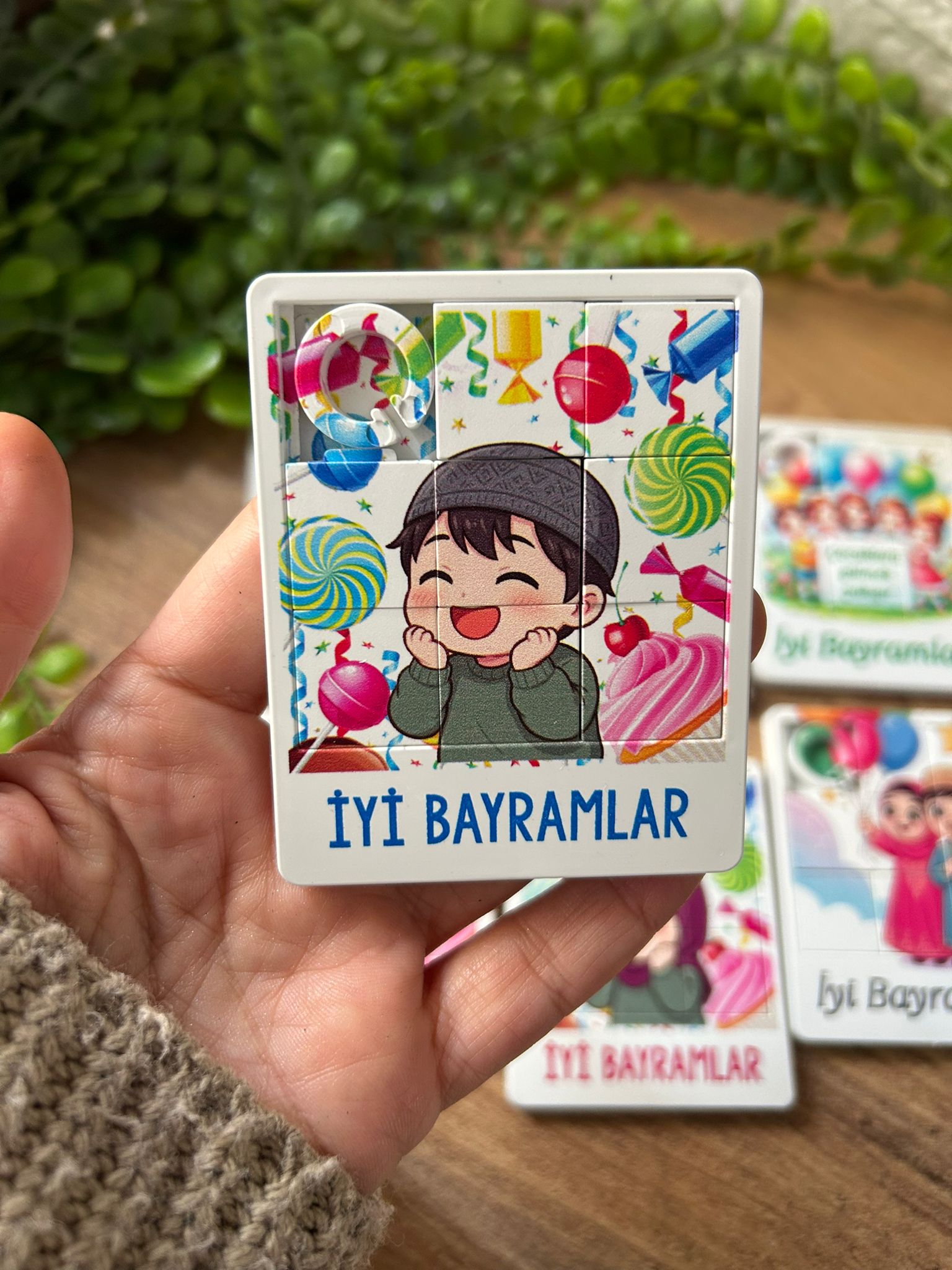 Çocuklar İçin Eğitici Bayram Temalı Puzzle -  8 Parça İslami Yapboz