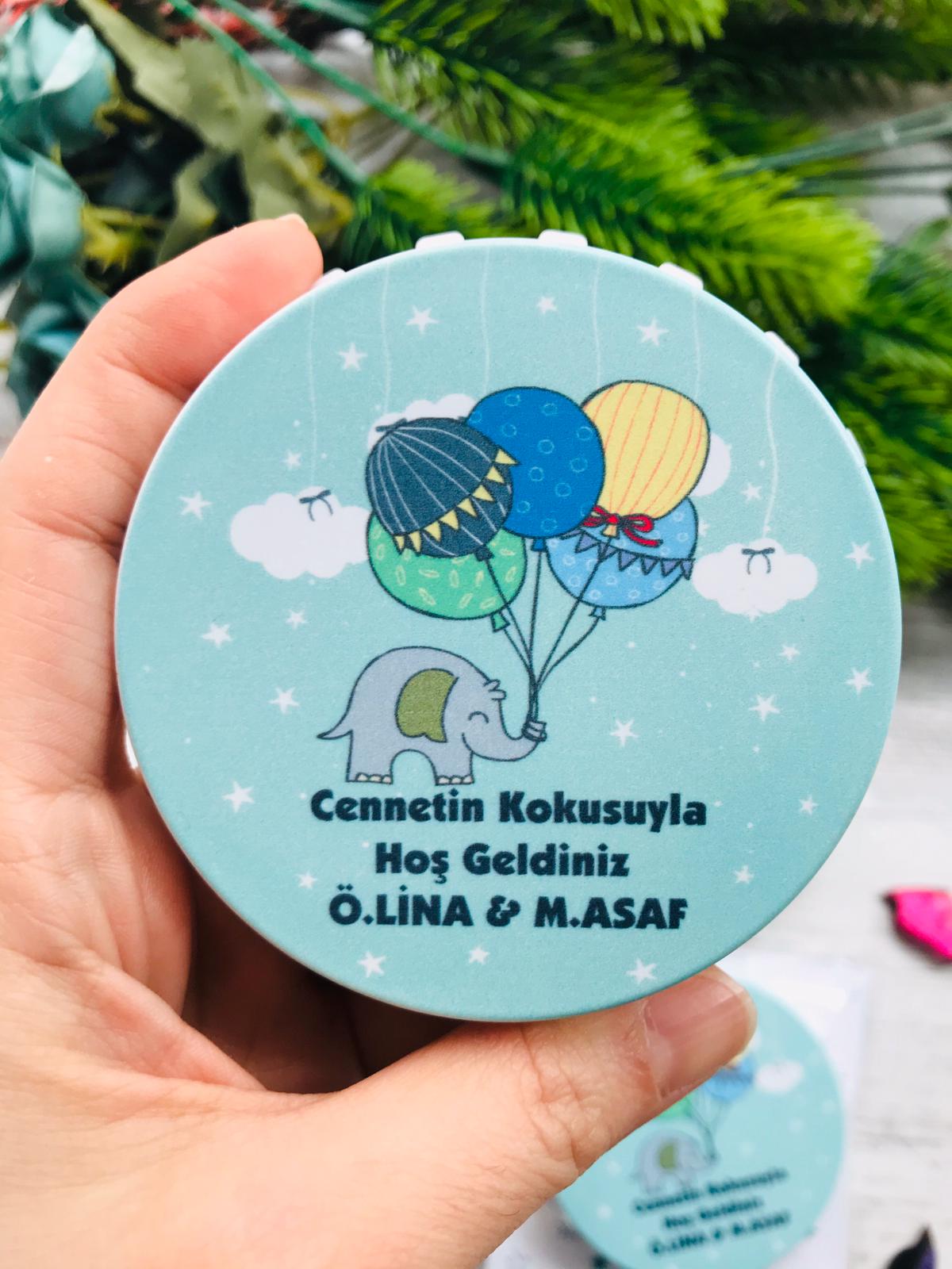 KAPAK AÇACAK MAGNET BALON TUTAN FİL TEMALI