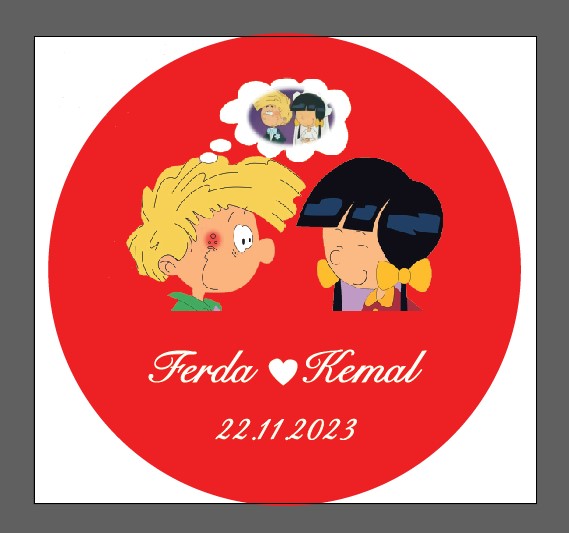 Cedric Temalı  3 mm Ahşap Magnet