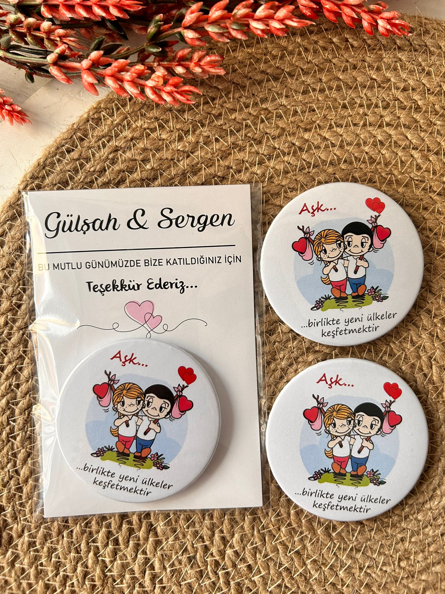Şıpsevdi Temalı Buton  Açacaklı Magnet