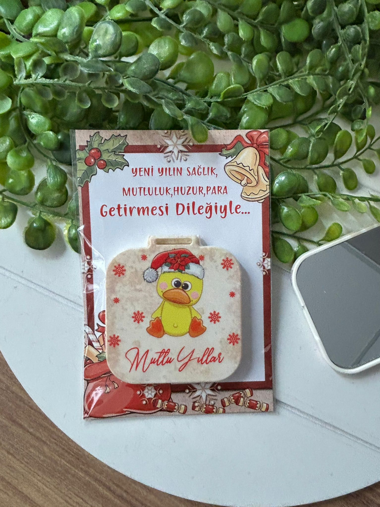 Yeni Yıl-Noel-Yılbaşı Kare Ayna