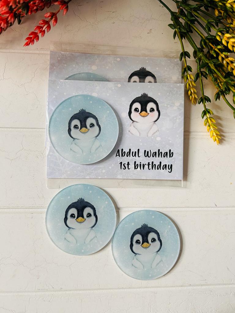 Penguen Temalı Pleksi Magnet