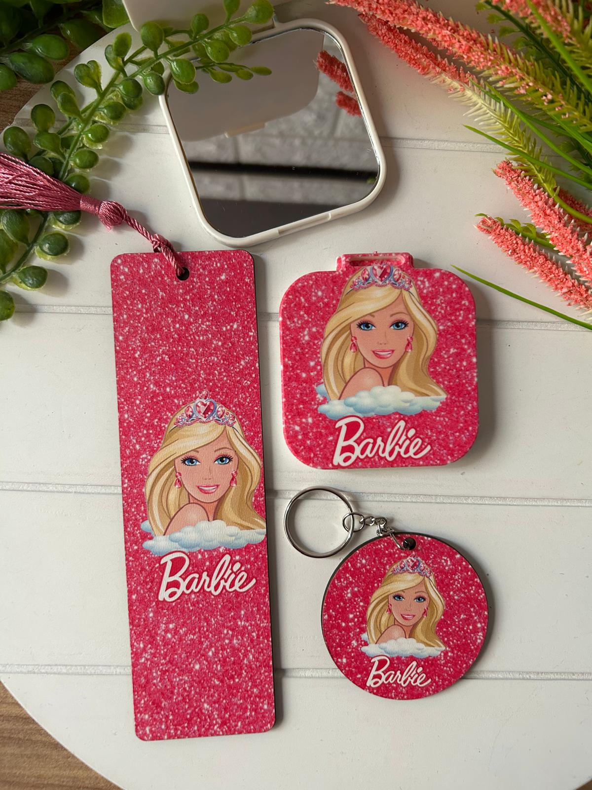 AYNA+AYRAÇ+ANAHTARLIK SET BARBİE