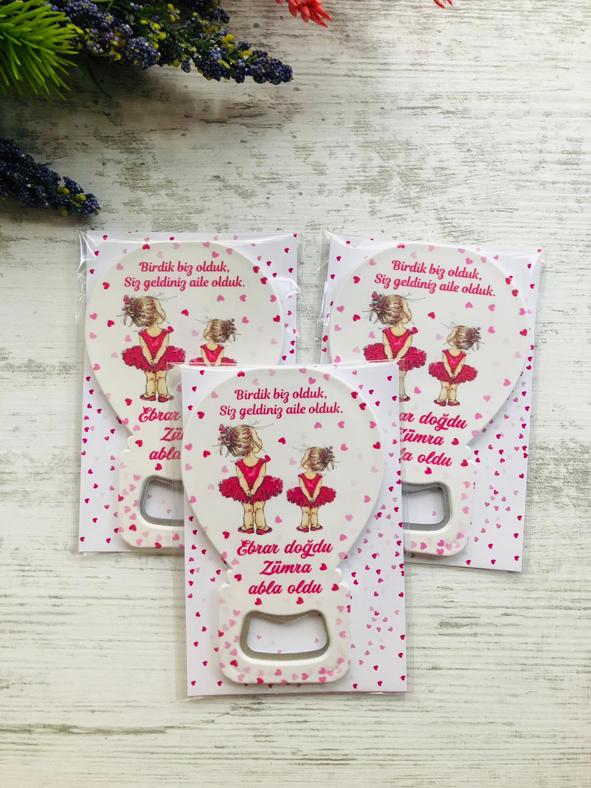 Balon Açacak Magnet İkizler  ve Kız  Kardeş Bebekler