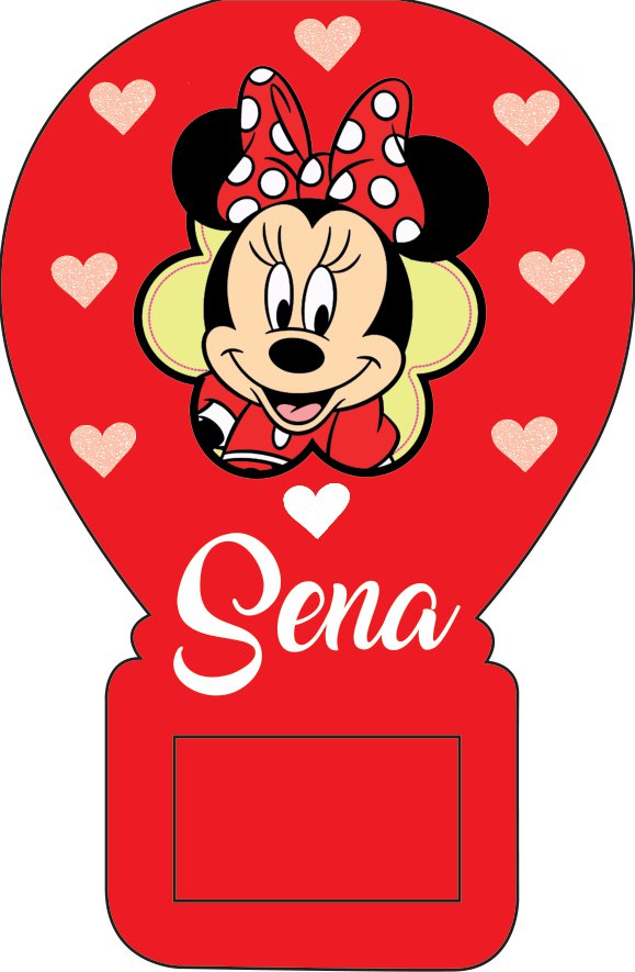 Balon Açacak Magnet Minnie Mouse