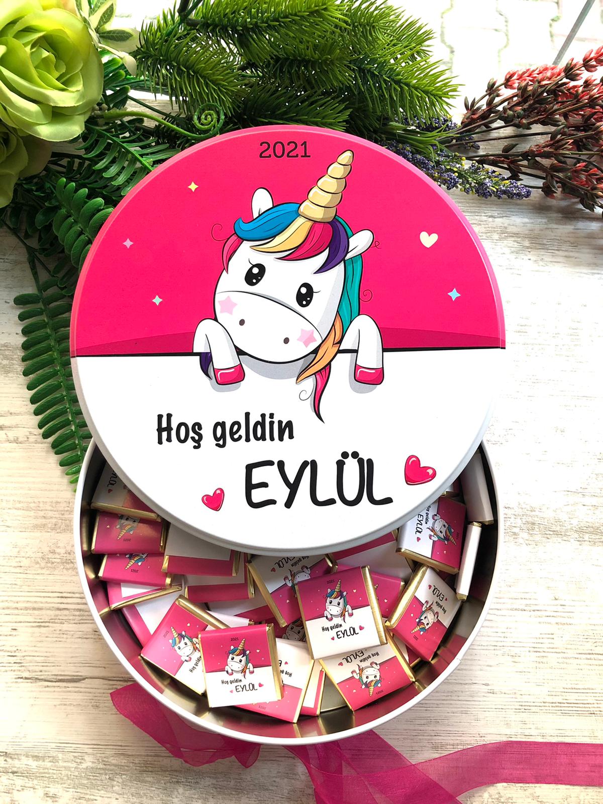UNICORN TEMALI ÇİKOLATA KUTUSU