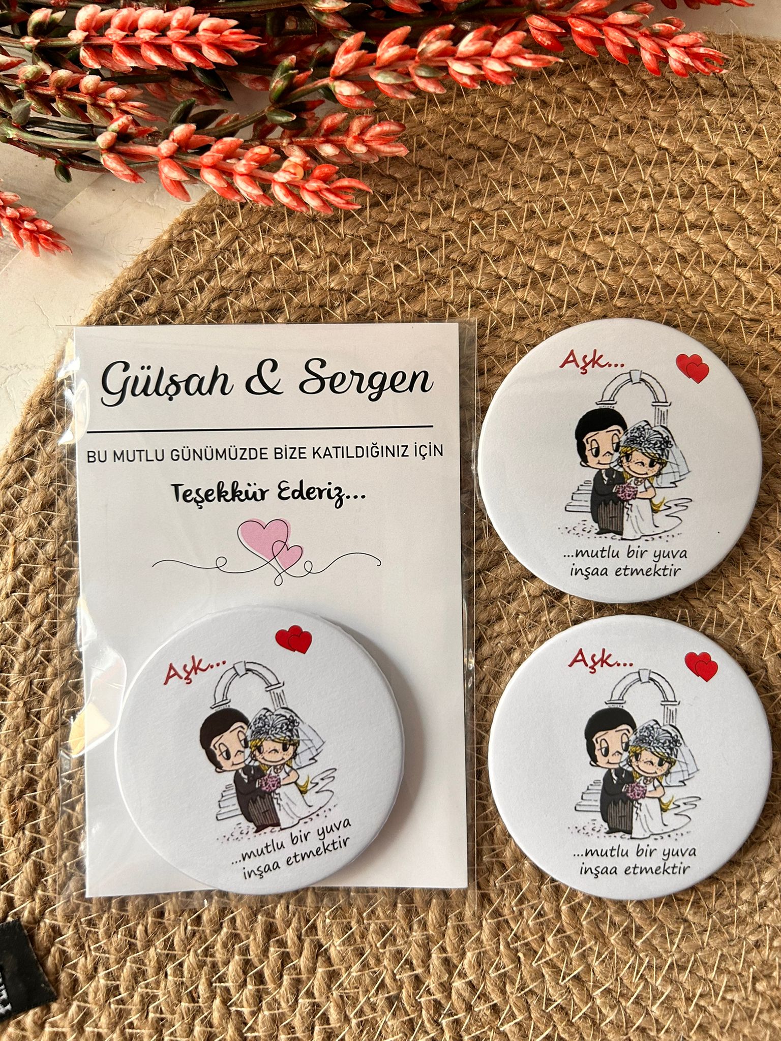 Şıpsevdi Temalı Buton  Açacaklı Magnet