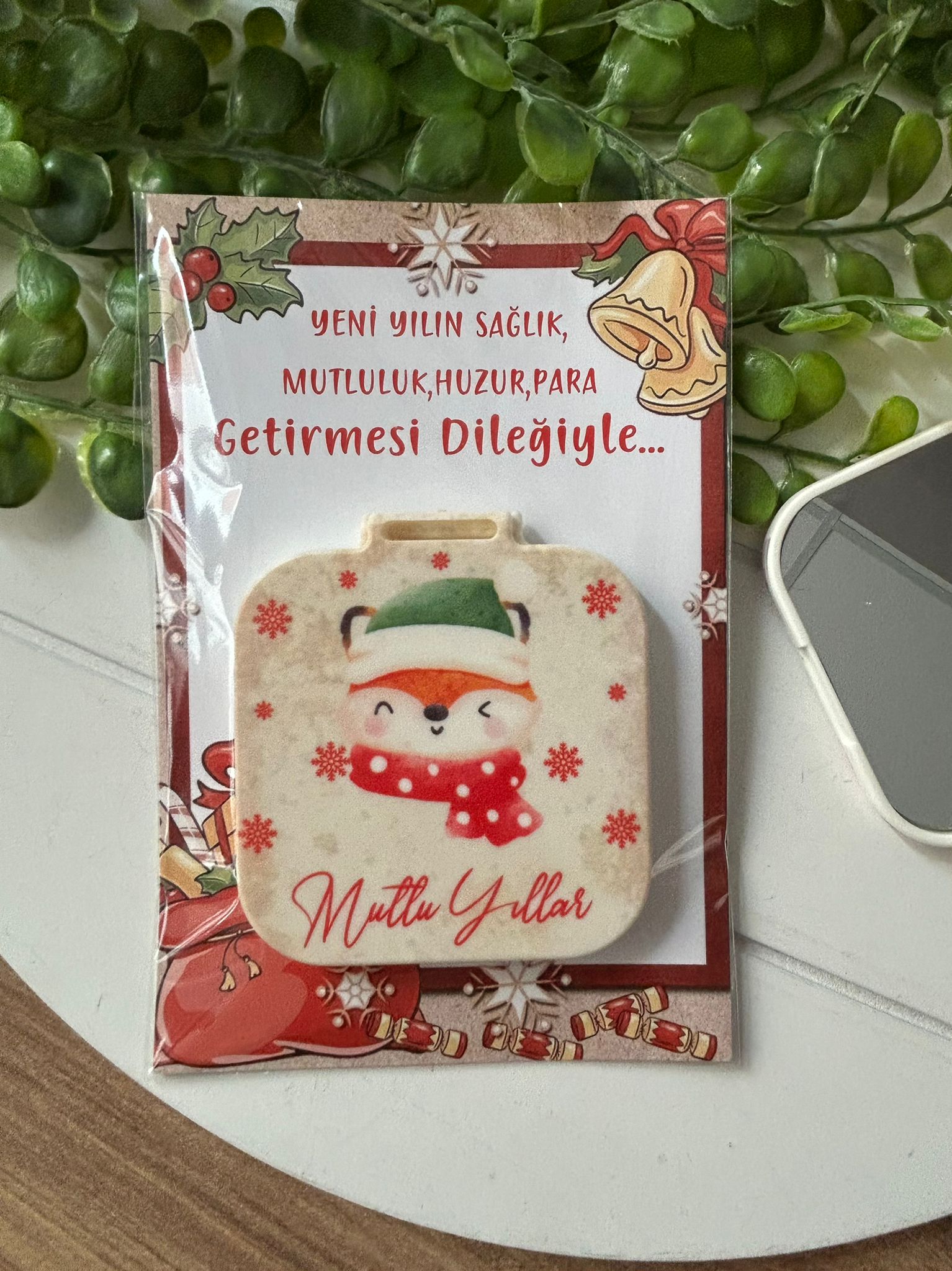 Yeni Yıl-Noel-Yılbaşı Kare Ayna