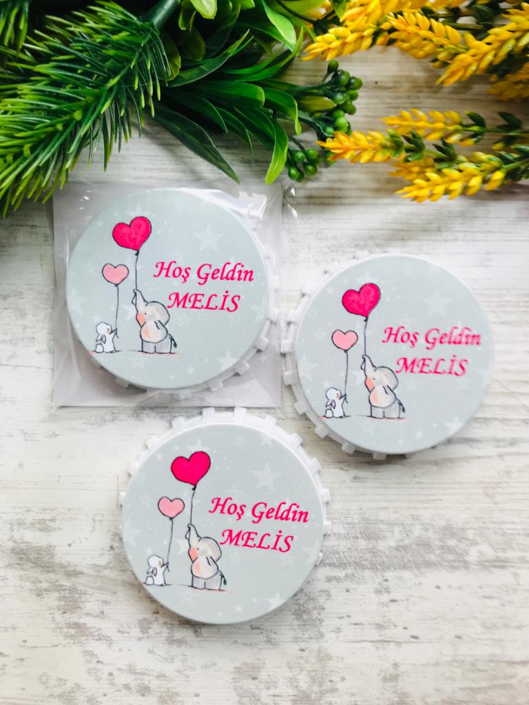 KAPAK AÇACAK MAGNET FİL VE TAVŞAN TEMALI