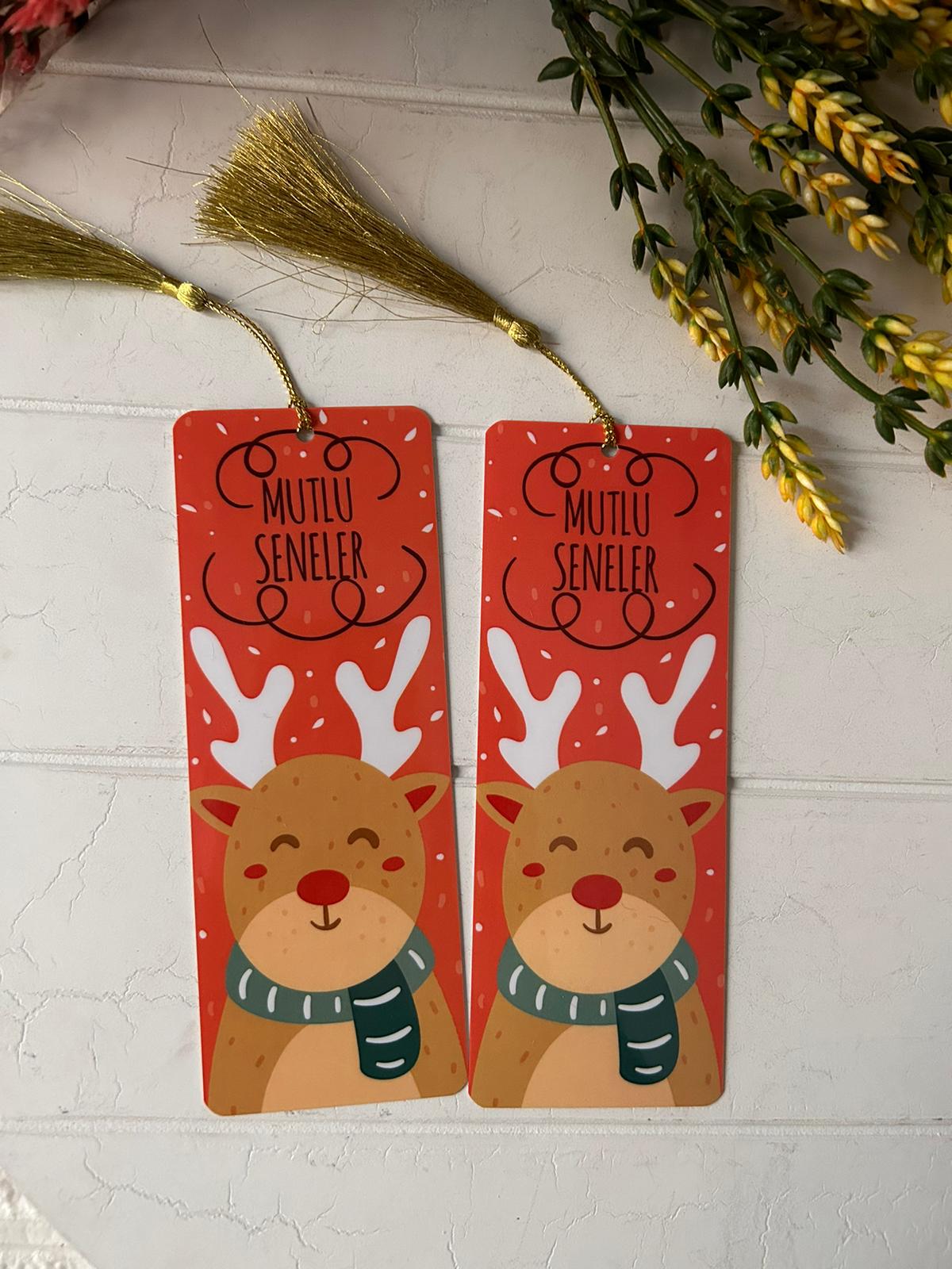 Noel-Yeni Yıl-Yılbaşı Temalı Kitap Ayracı
