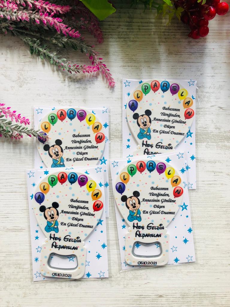 Balon Açacak Magnet Baby Mickey Mouse