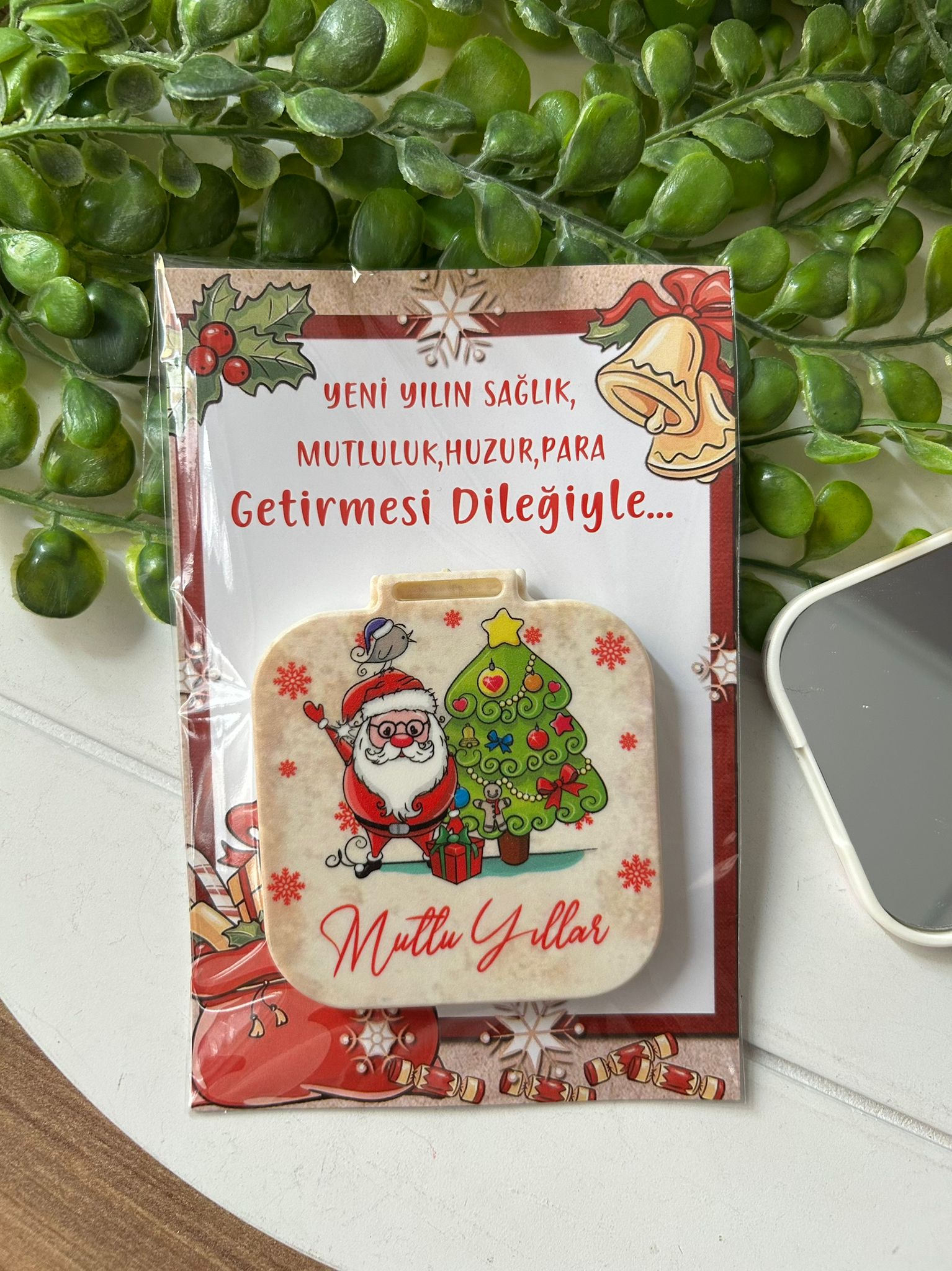 Yeni Yıl-Noel-Yılbaşı Kare Ayna