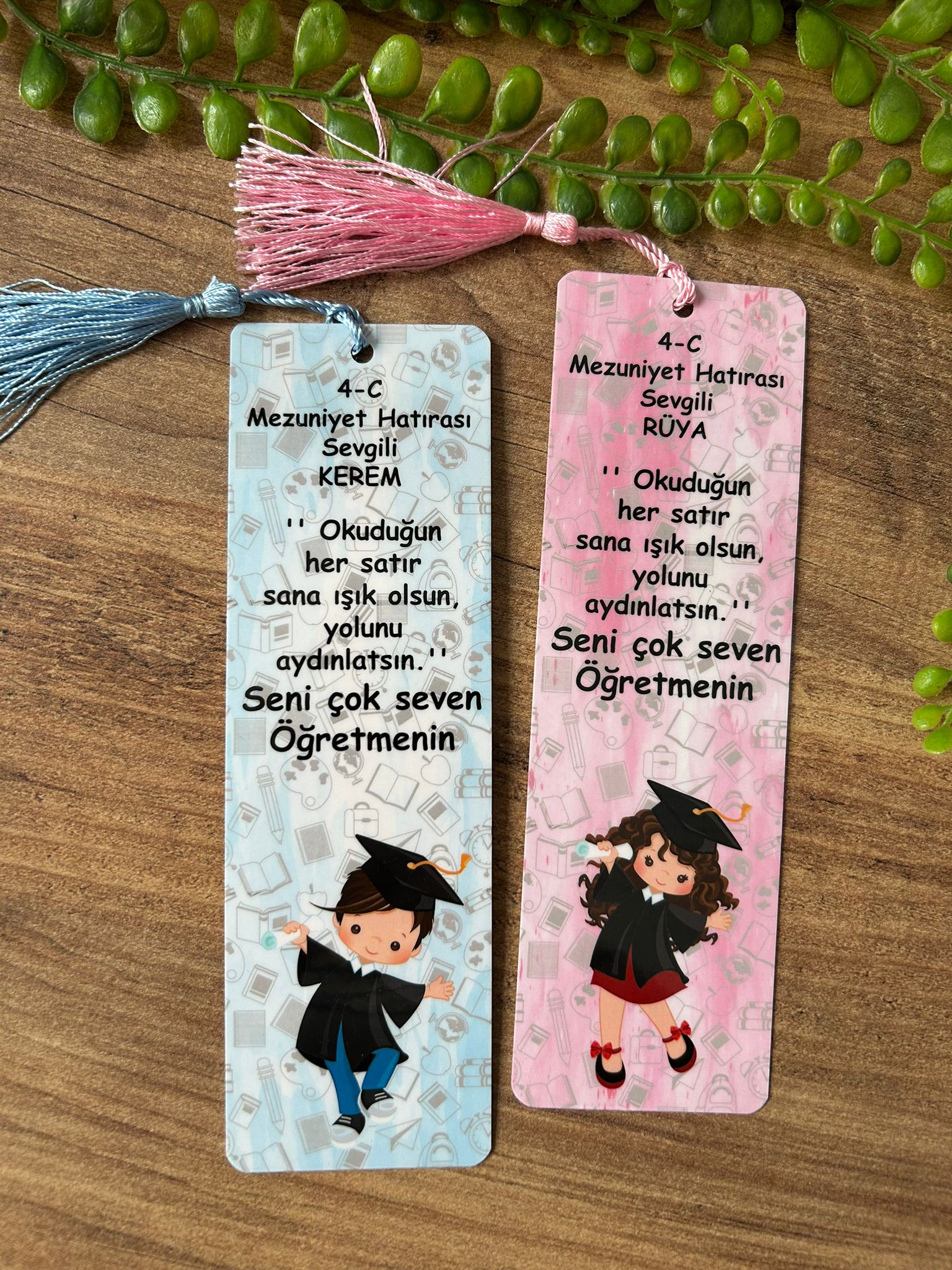 Mezuniyet Temalı Kitap Ayracı