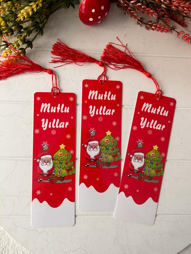 Noel-Yeni Yıl-Yılbaşı Temalı Kitap Ayracı