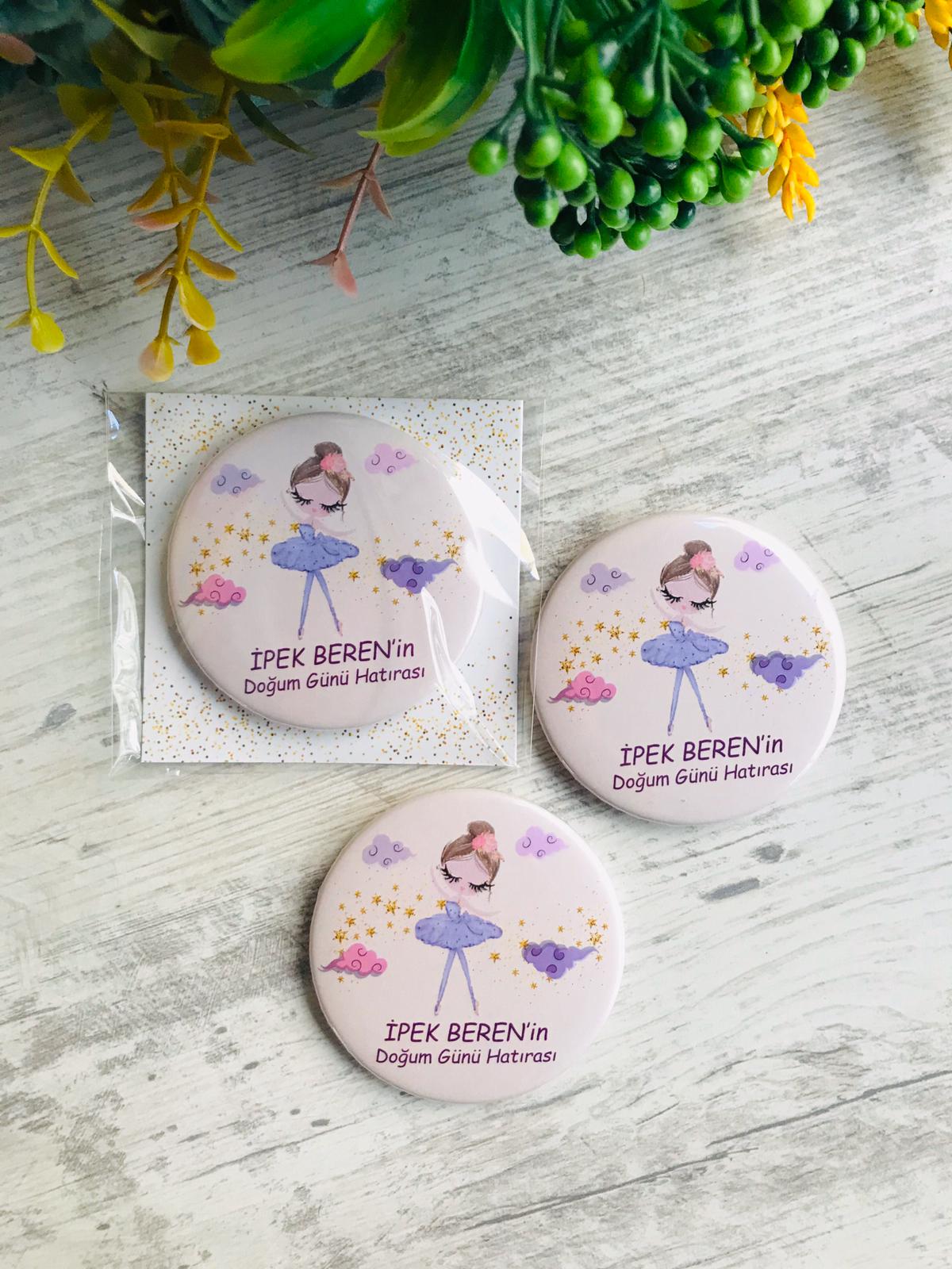 Kız Çocuk Açacak Magnet Balerin Temalı