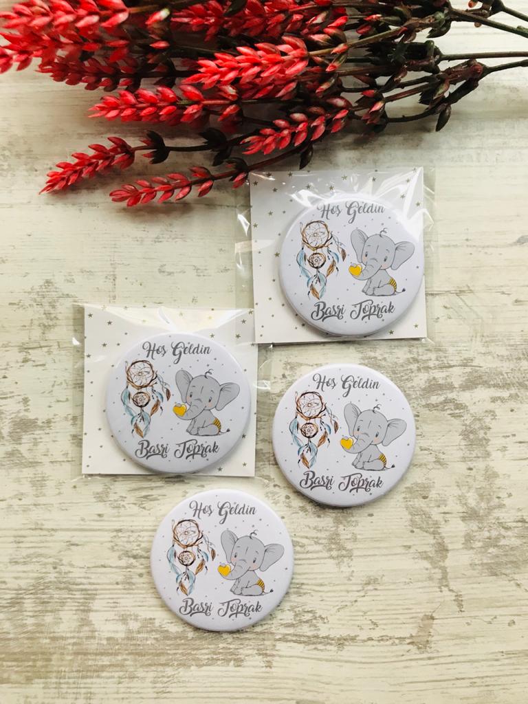 Erkek  Çocuk Fil ve Düş Kapanı Açacaklı Magnet