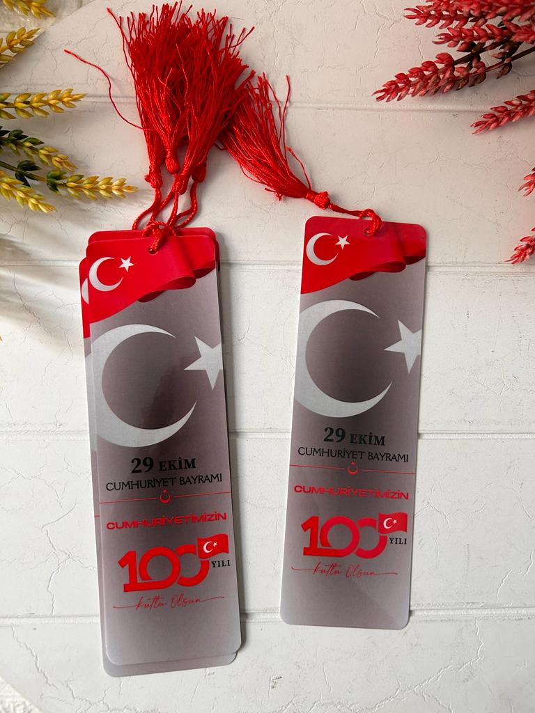 Cumhuriyet Bayramı Temalı Kitap Ayracı