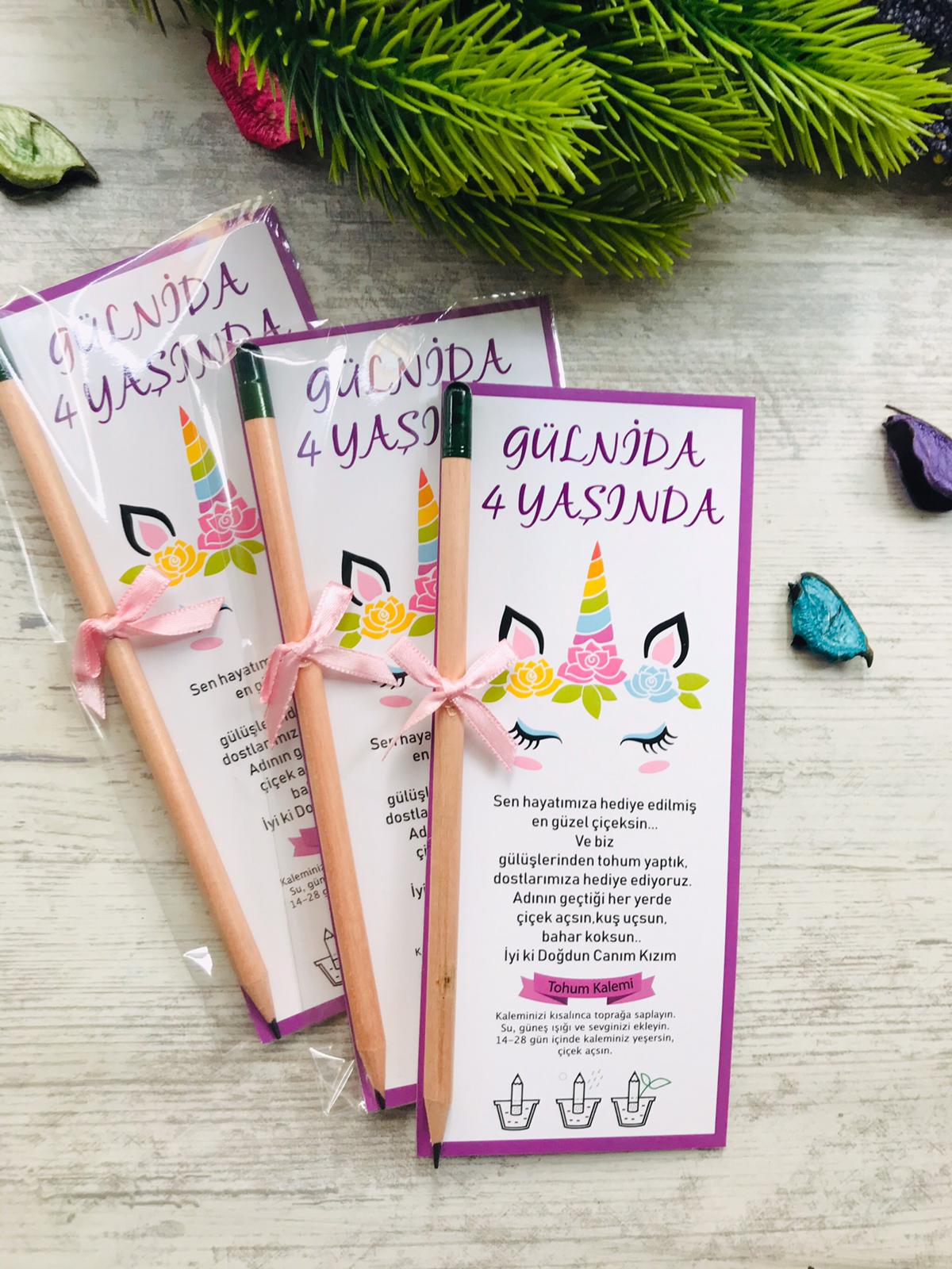 Unicorn Temalı Tohumlu Kalem