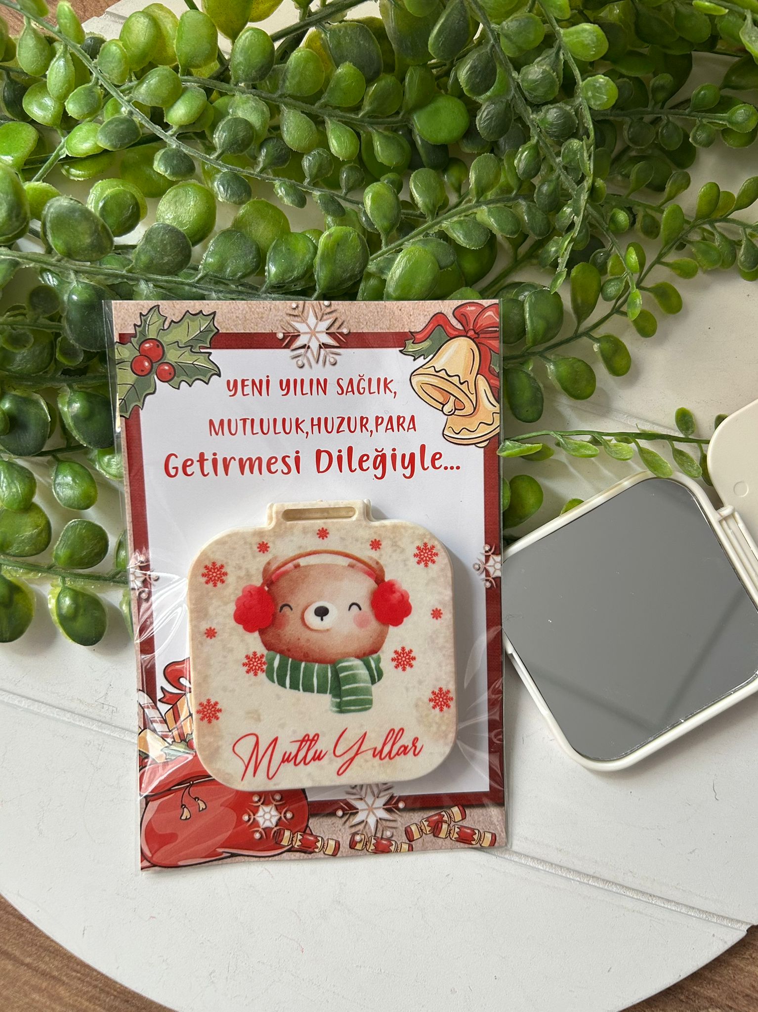 Yeni Yıl-Noel-Yılbaşı Kare Ayna