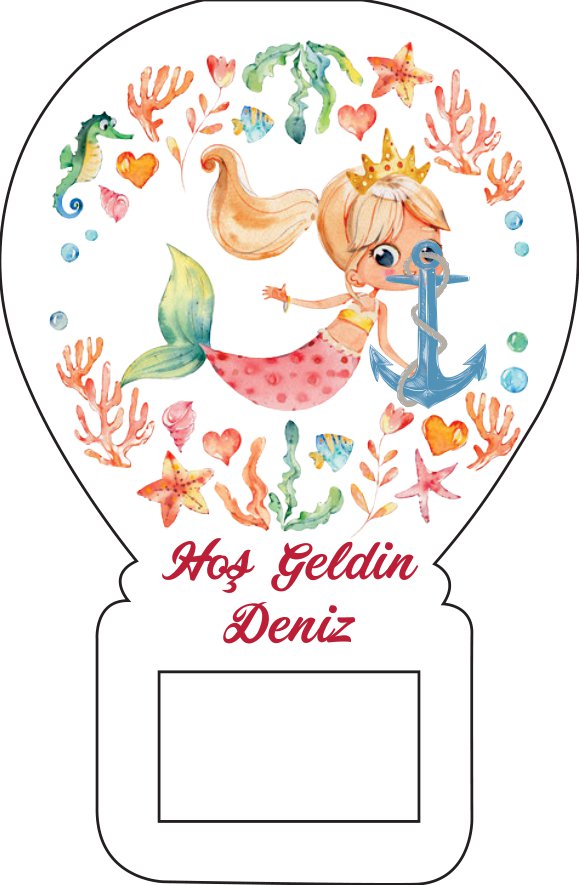 Balon Açacak Magnet Deniz Kızı