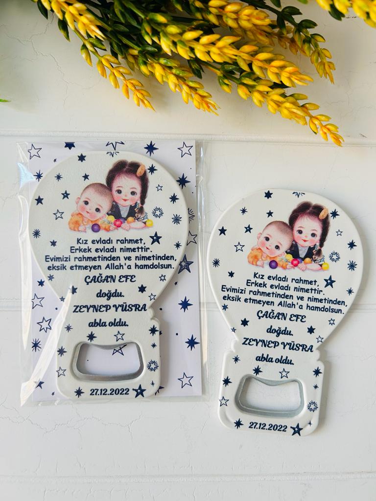 Abla Erkek Kardeş  Balon Magnet