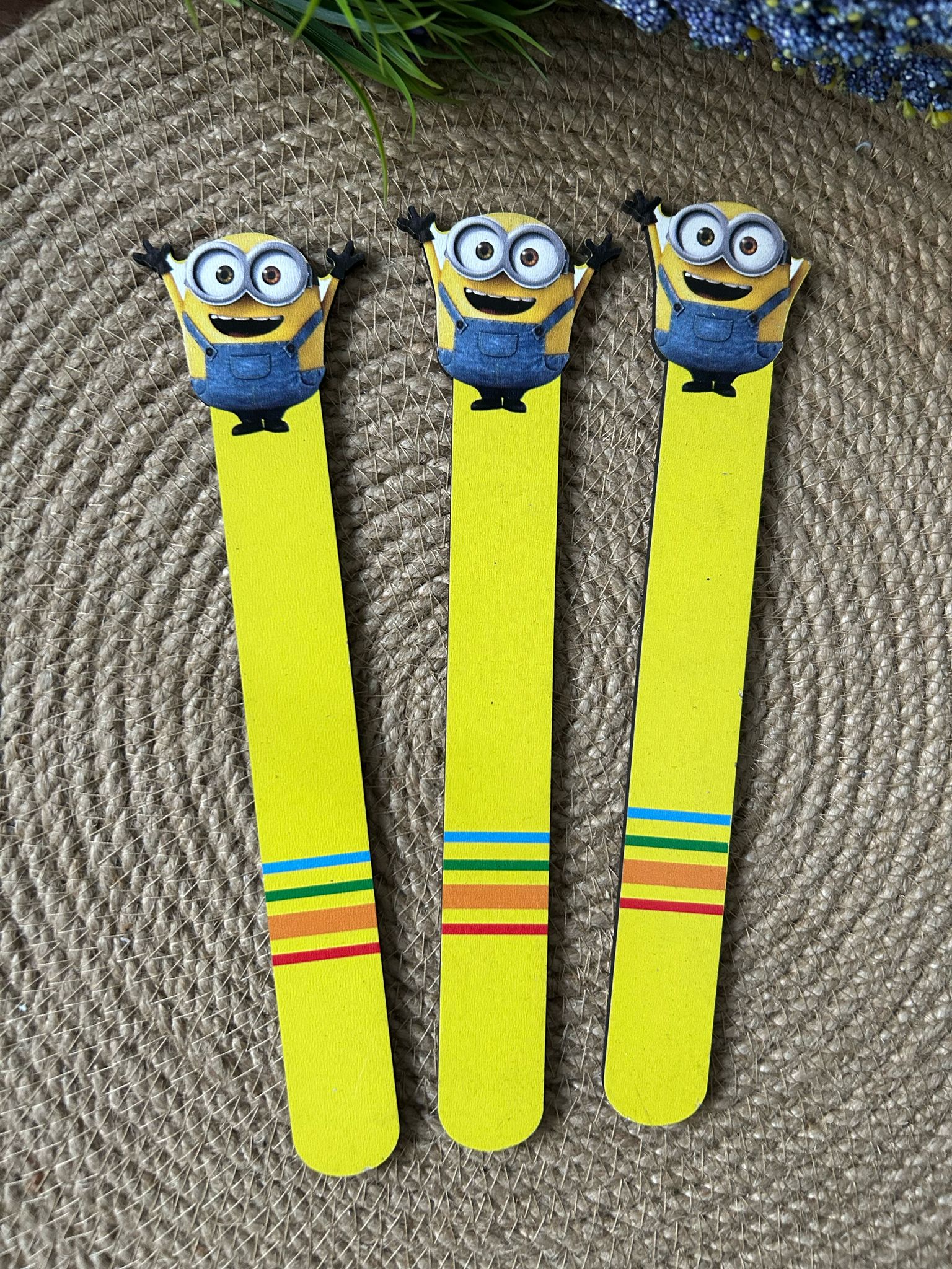 Ahşap Kitap Ayraçları -Minions Temalı