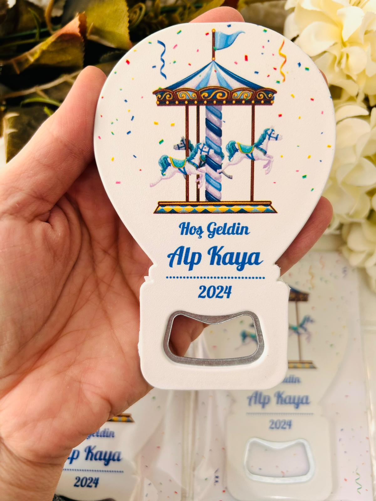 Mavi Atlı Karınca Temalı Balon Magnet