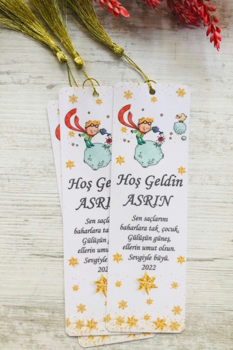 Küçük Prens Ayrı Ayrı İsim Temalı Kitap Ayracı