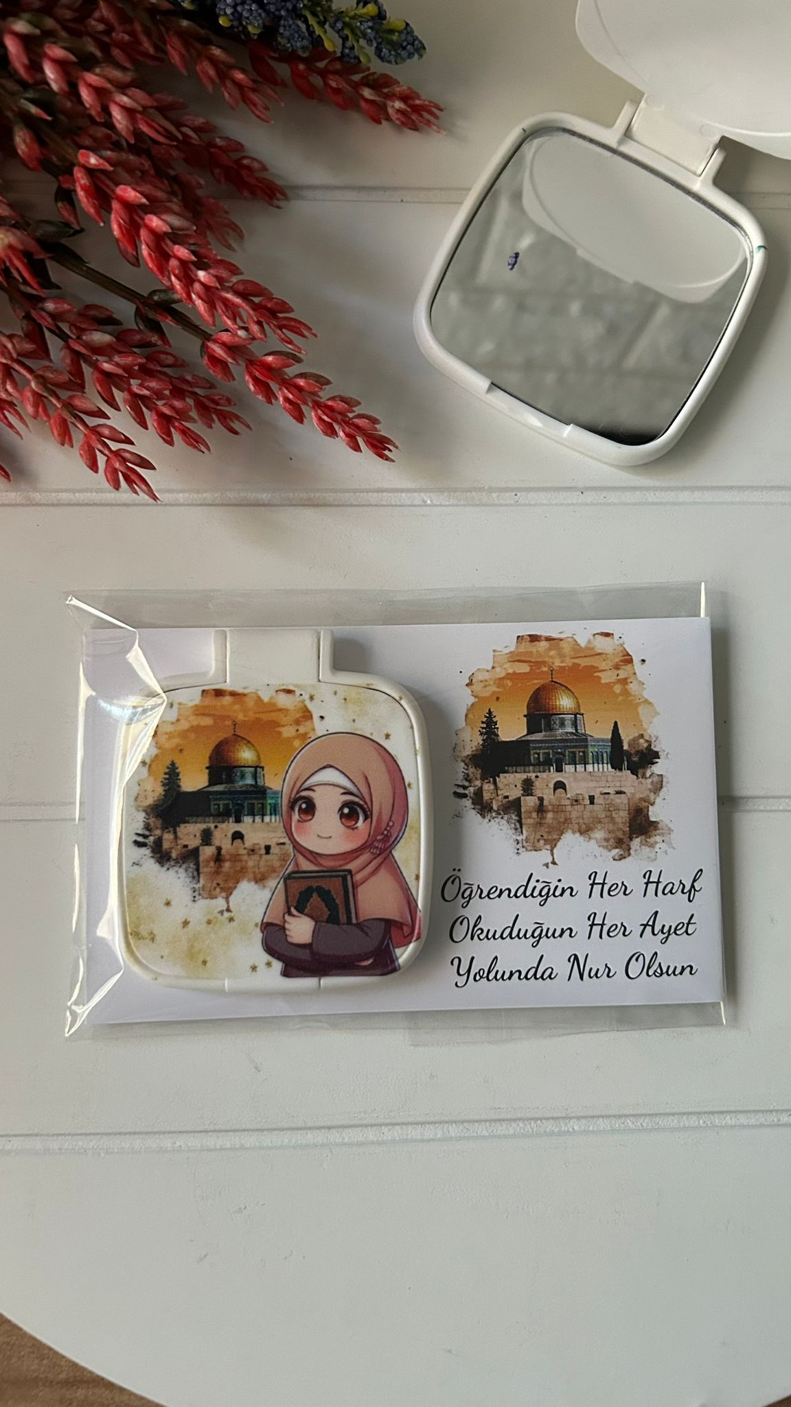 Mescidi Aksa  Temalı Kare Pleksi Ayna