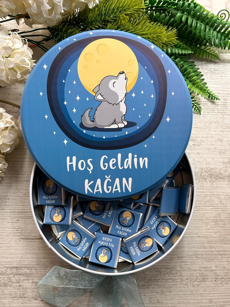YAVRU KURT TEMALI  ÇİKOLATA  KUTUSU