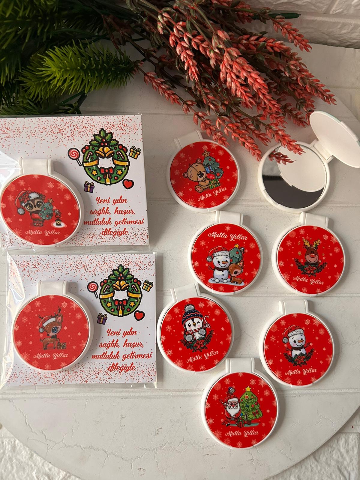 NOEL-YILBAŞI- YENİ YIL TEMALI PLEKSİ AYNA (DESENLER KARIŞIK YOLLANIR)
