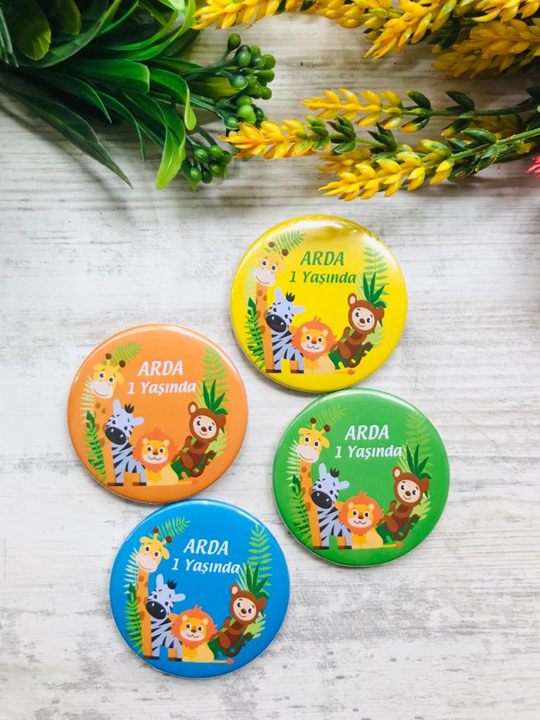 Erkek  Çocuk Safari Temalı  Açacaklı Magnet