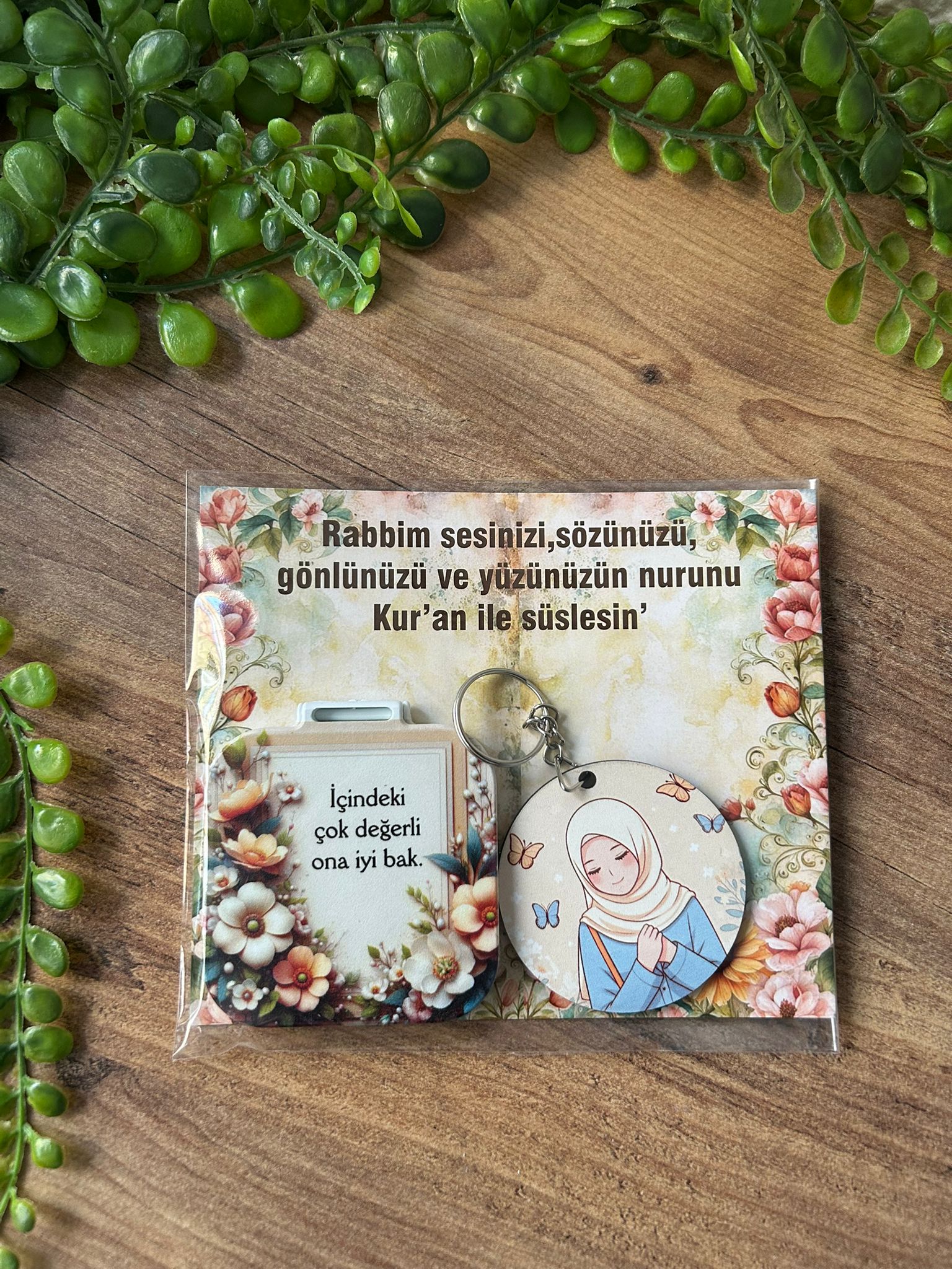 AYNA+AHŞAP ANAHTARLIK