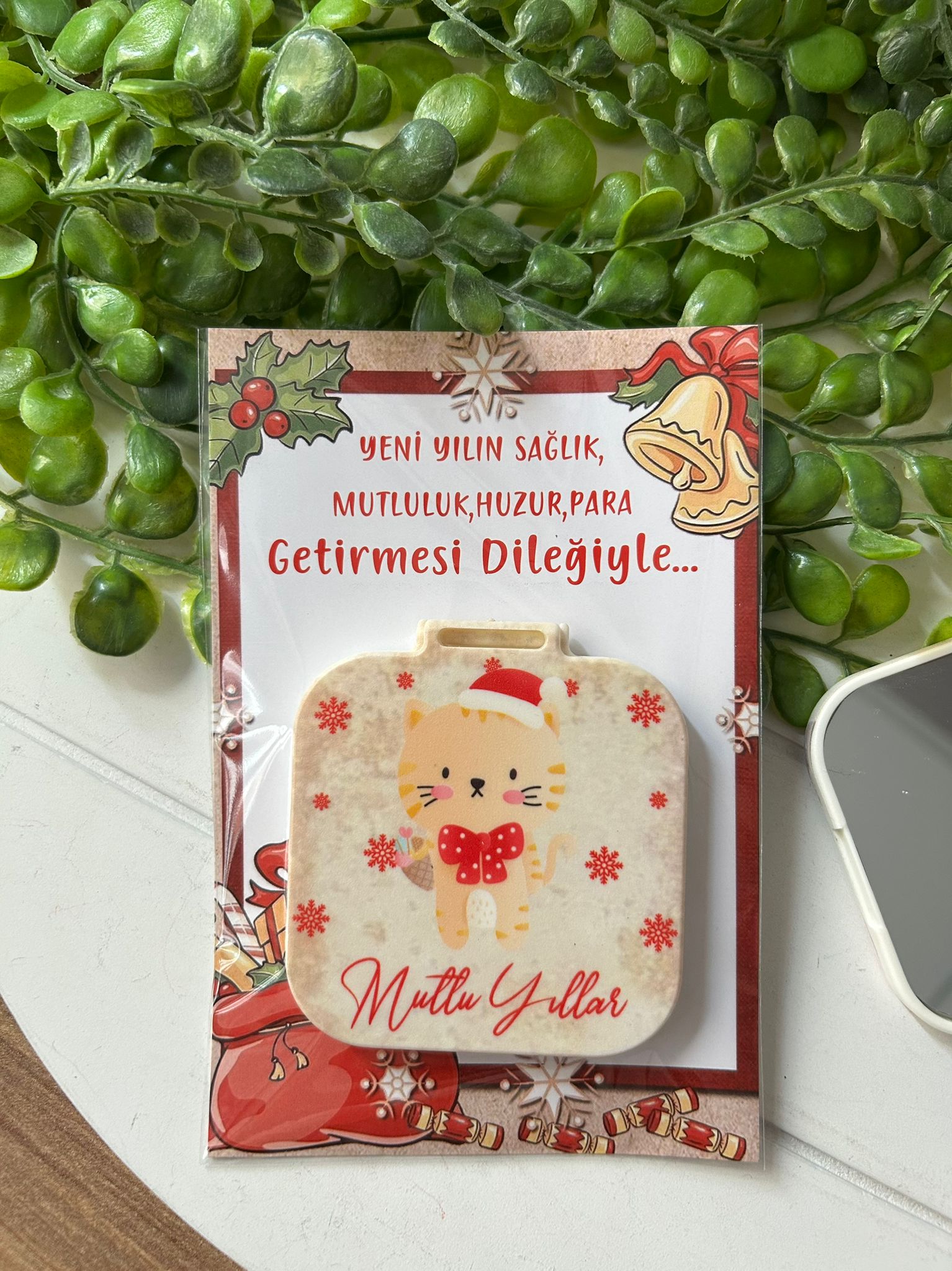 Yeni Yıl-Noel-Yılbaşı Kare Ayna