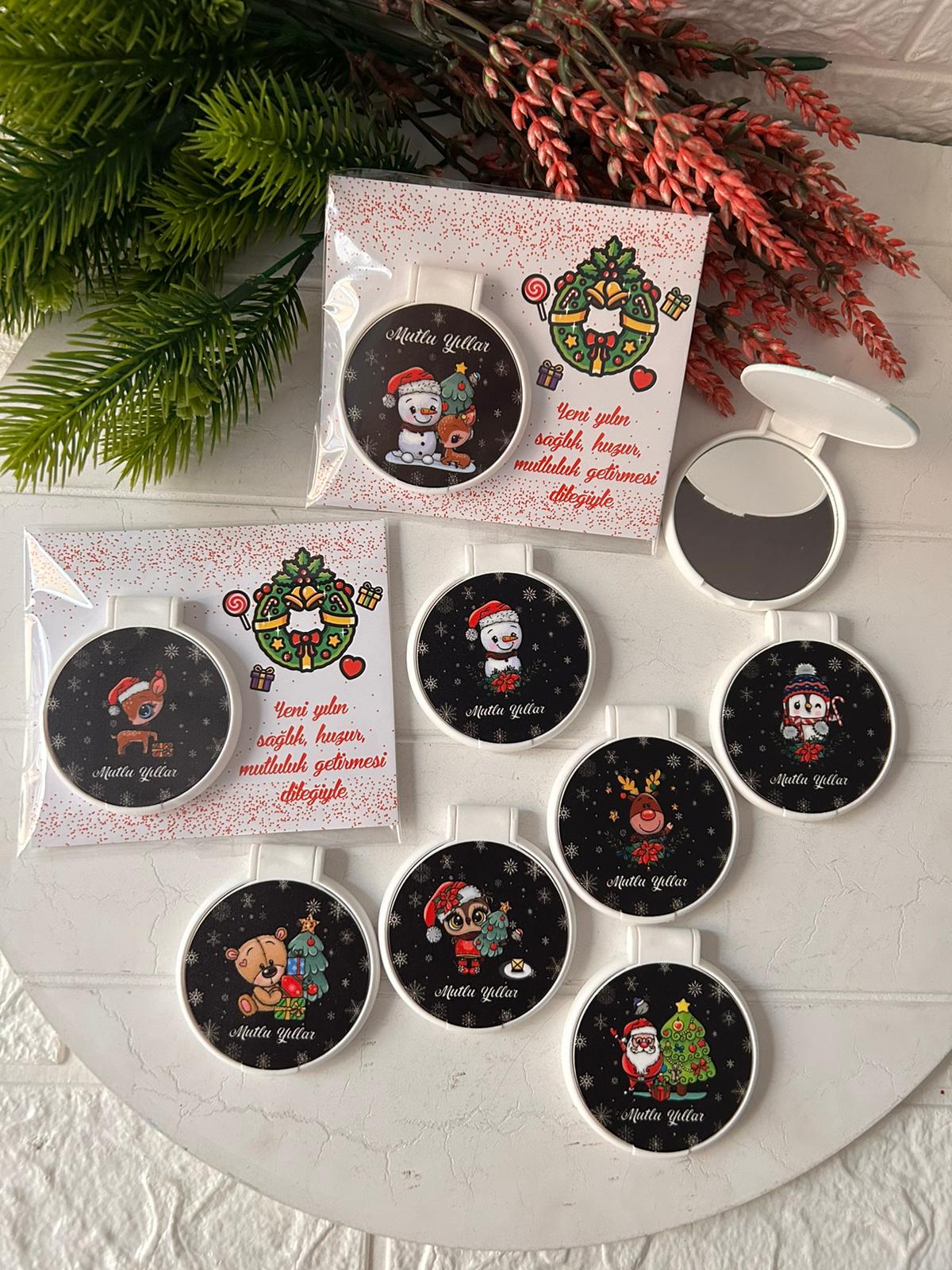NOEL-YILBAŞI- YENİ YIL TEMALI PLEKSİ AYNA (DESENLER KARIŞIK YOLLANIR)