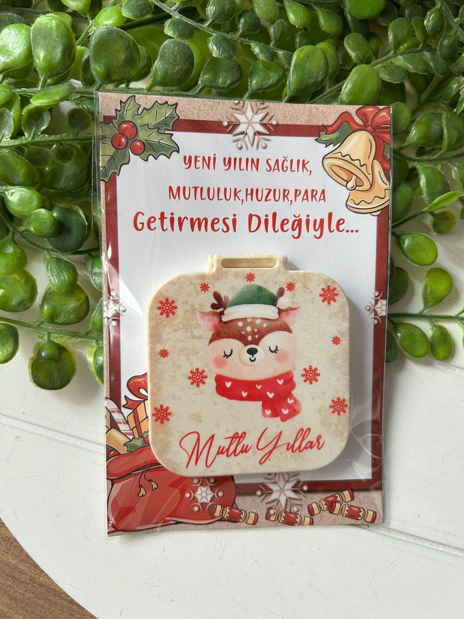 Yeni Yıl-Noel-Yılbaşı Kare Ayna