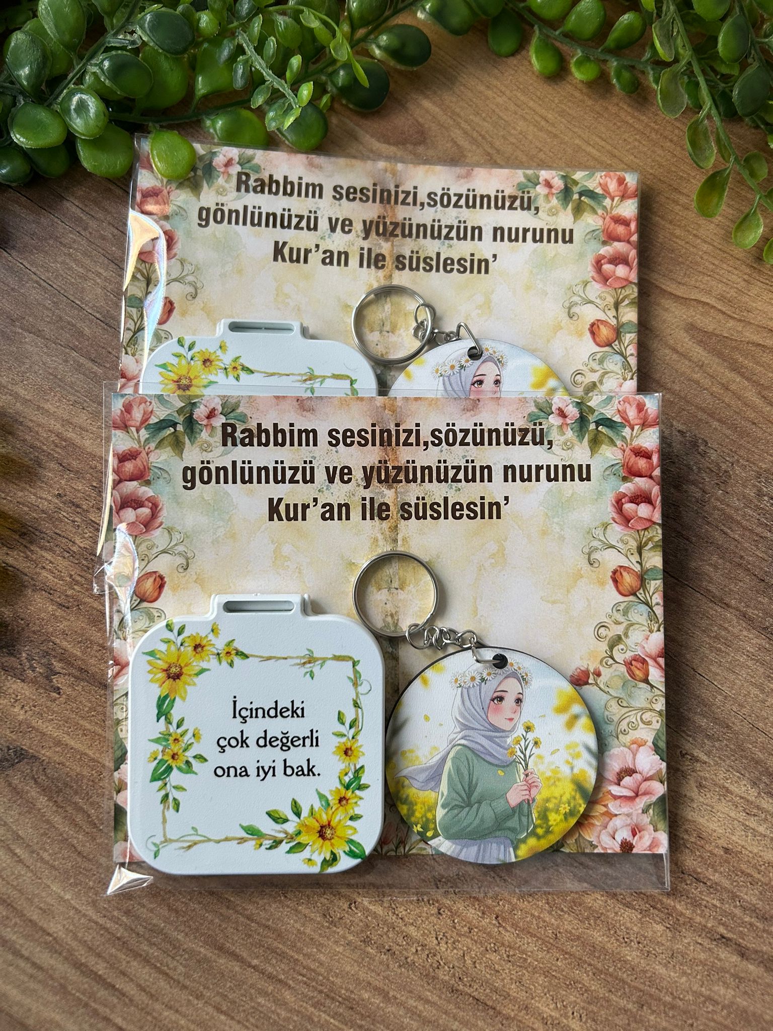 AYNA+AHŞAP ANAHTARLIK