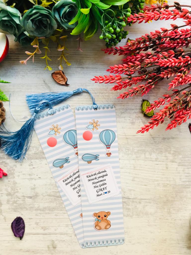 Uçan Balon Temalı Kitap Ayracı