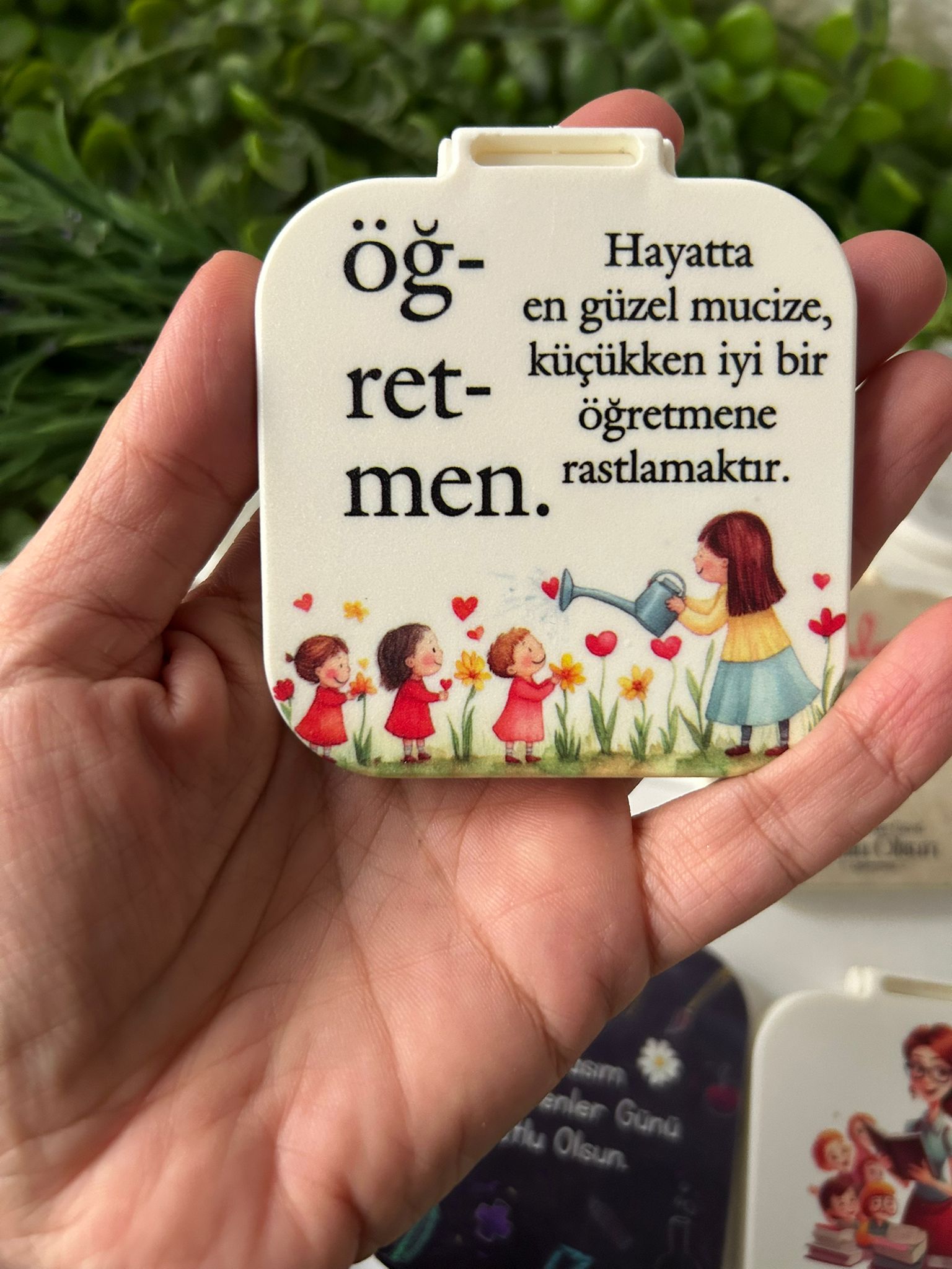 Öğretmenler Günü  Temalı Kare Pleksi Ayna (Karışık Yollanır )