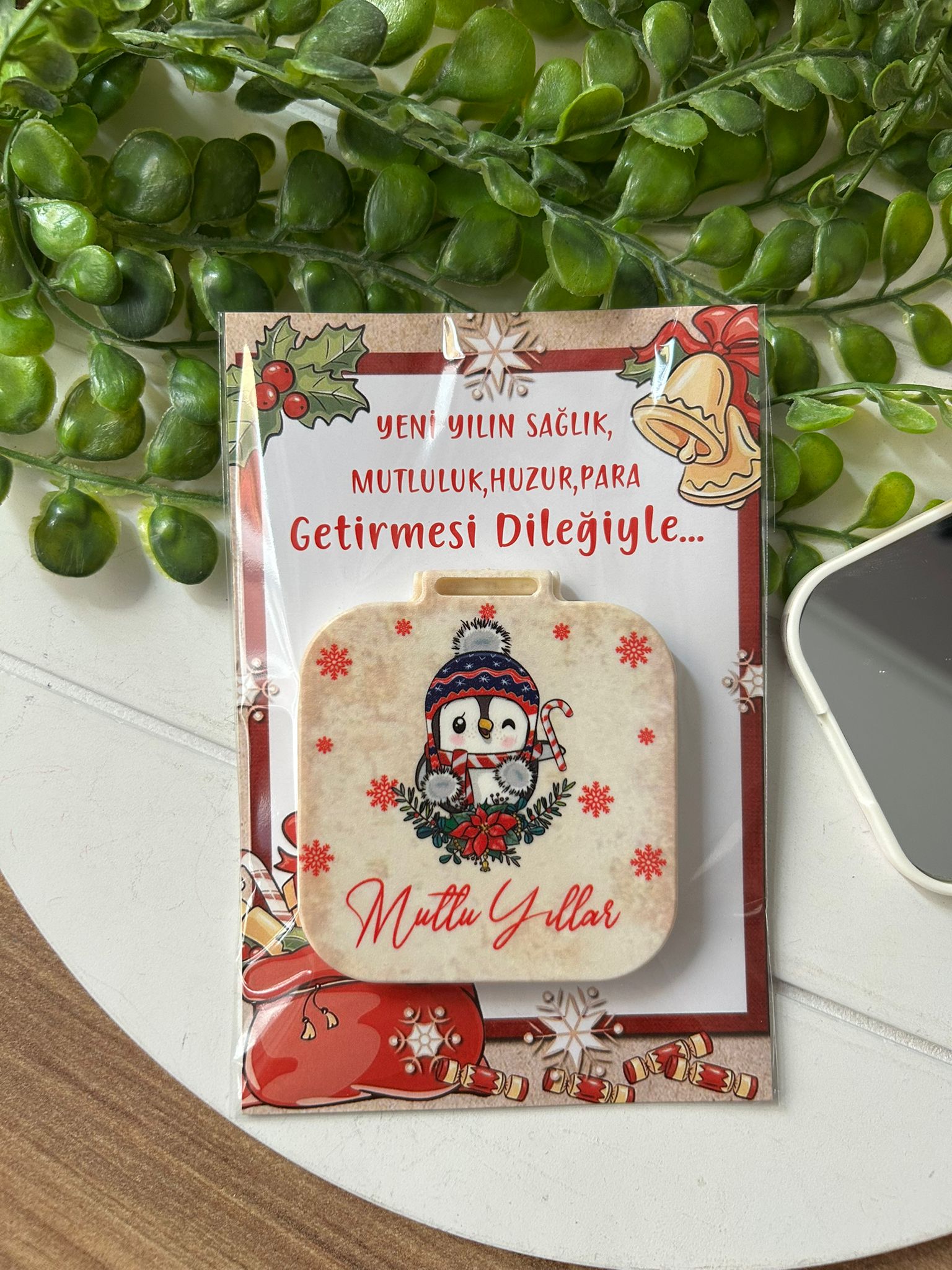 Yeni Yıl-Noel-Yılbaşı Kare Ayna
