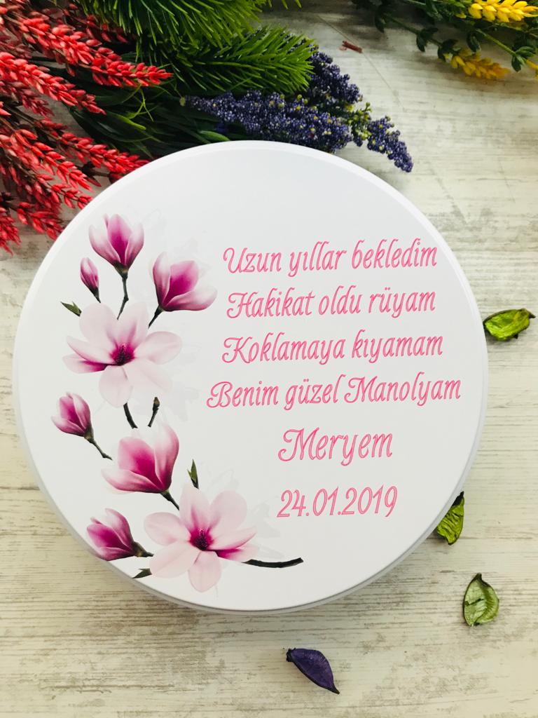 ÇİÇEK  TEMALI  ÇİKOLATA KUTUSU