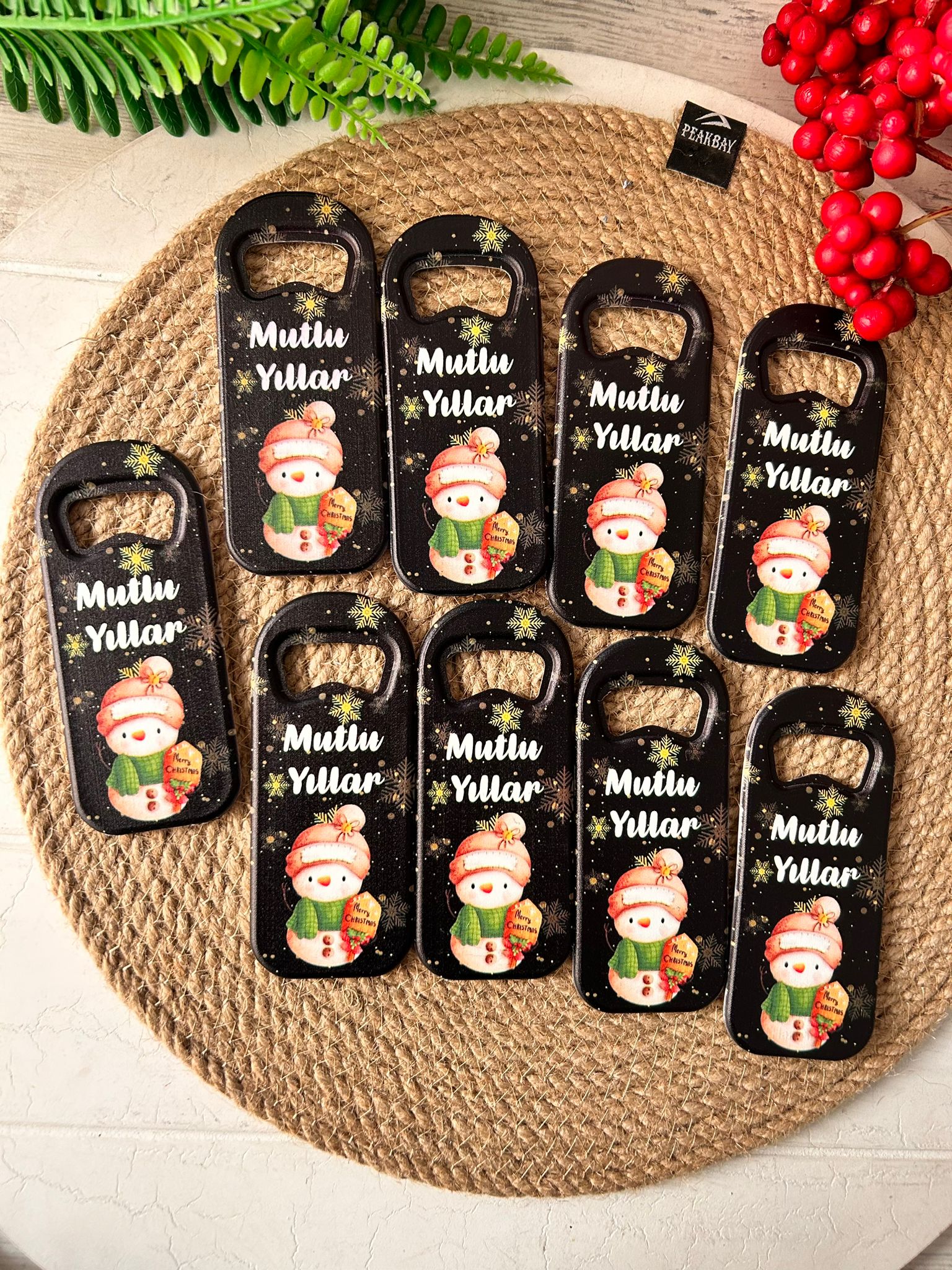 Noel Yeni Yıl  Temalı  Uzun Açacak Magnet