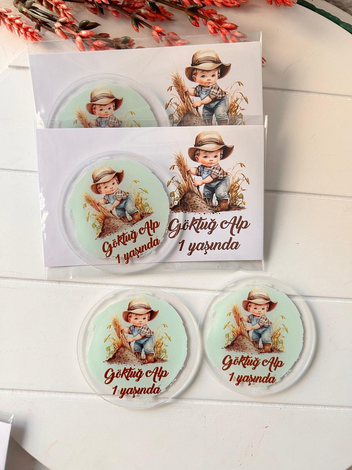 Creative Erkek Çocuk Temalı  Pleksi Magnet