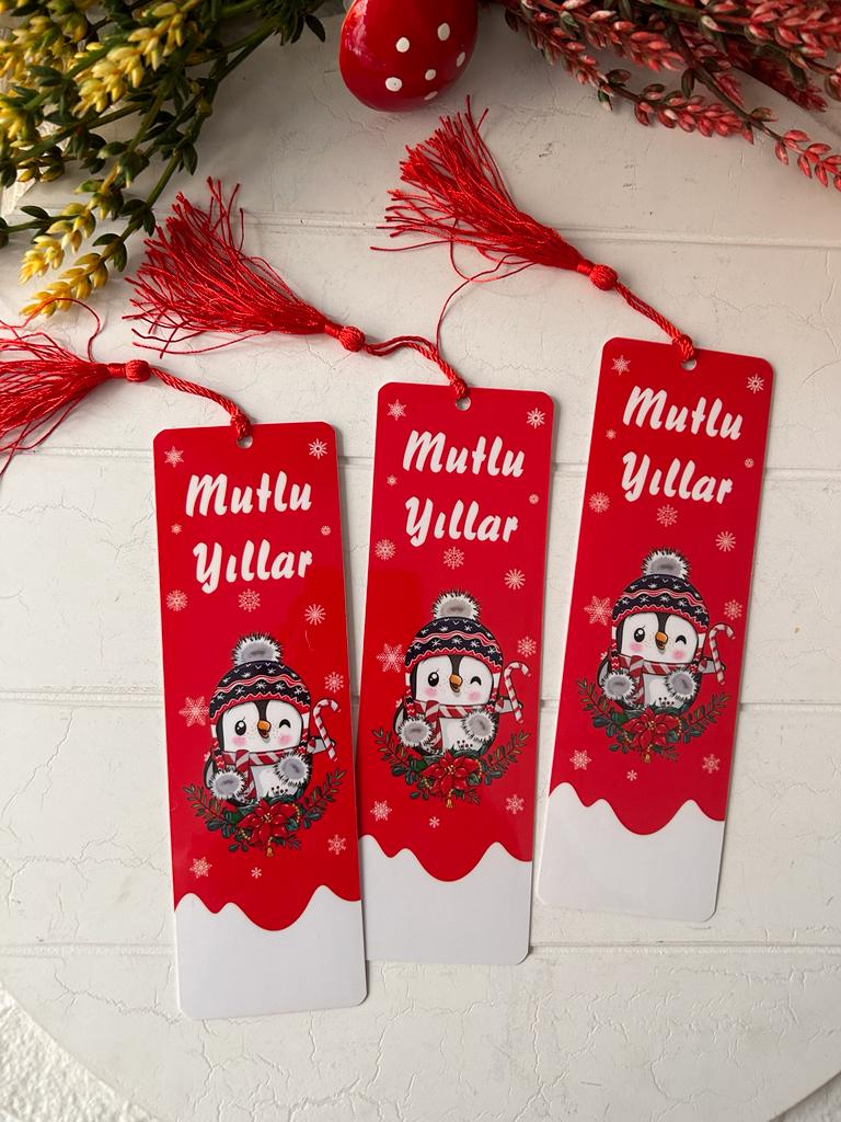 Noel-Yeni Yıl-Yılbaşı Temalı Kitap Ayracı