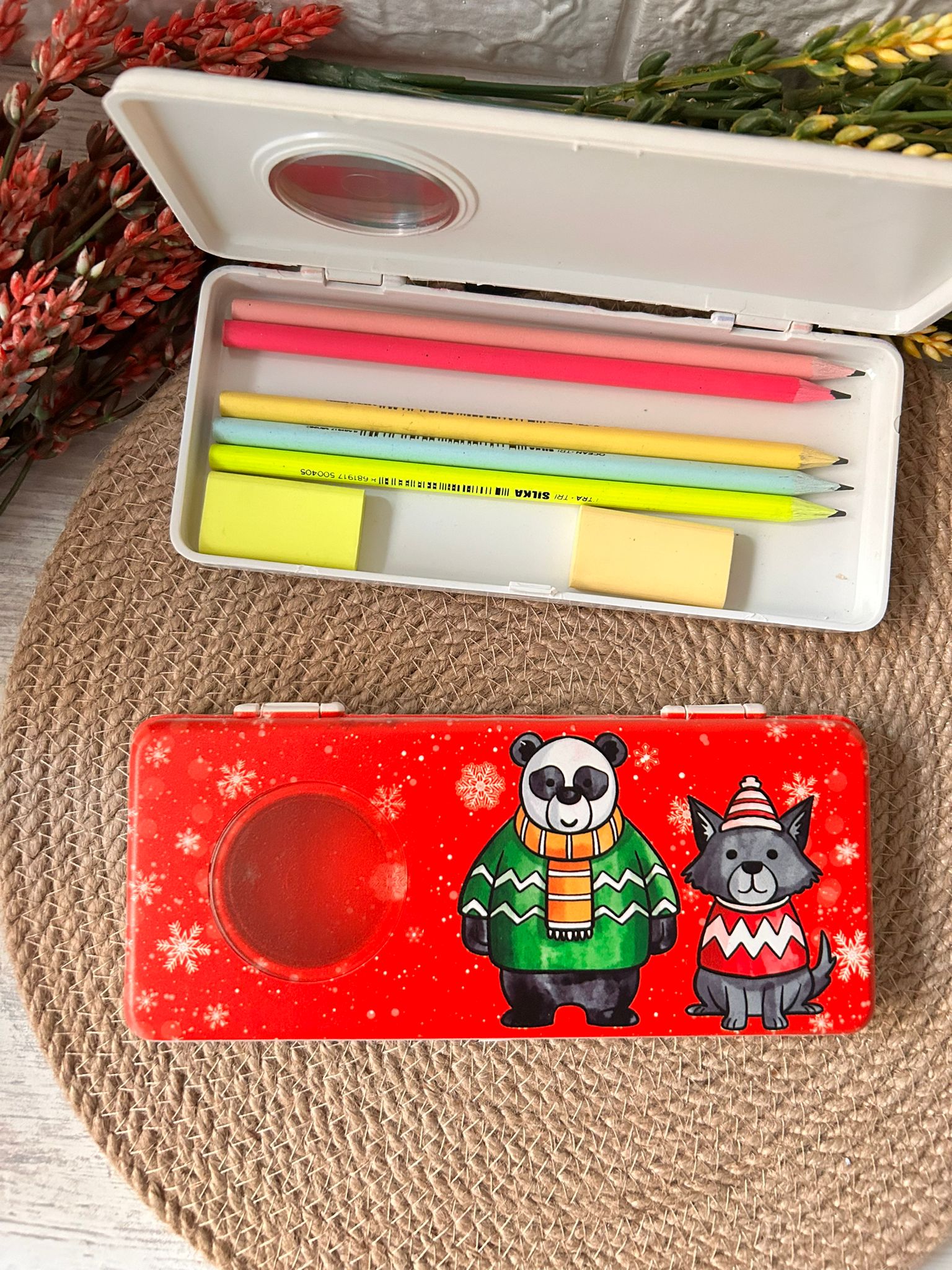 NOEL-YENİ YIL TEMALI PLASTİK KALEMLİK