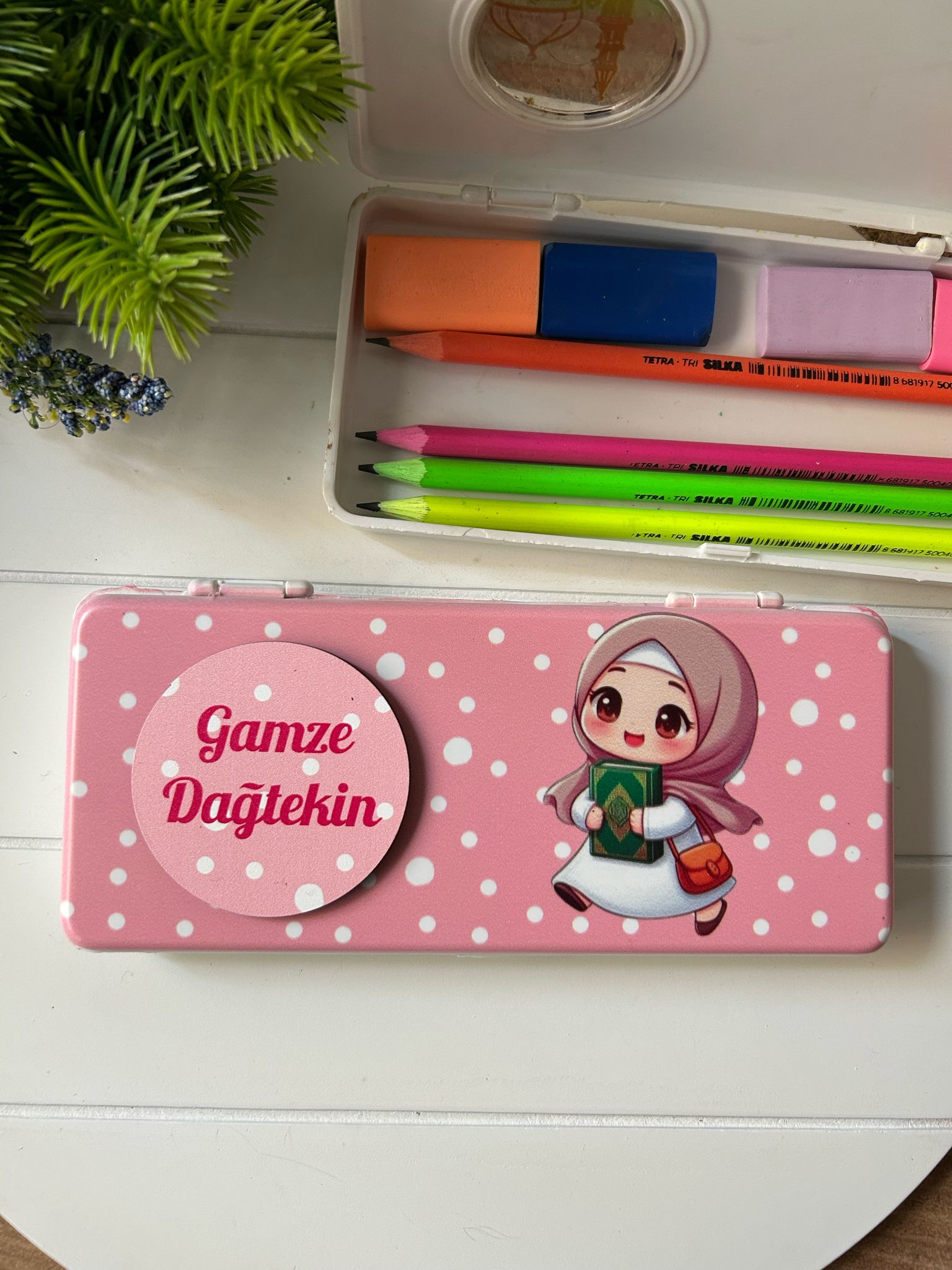 KURAN OKUYORUMM TEMALI PLASTİK  KALEMLİK