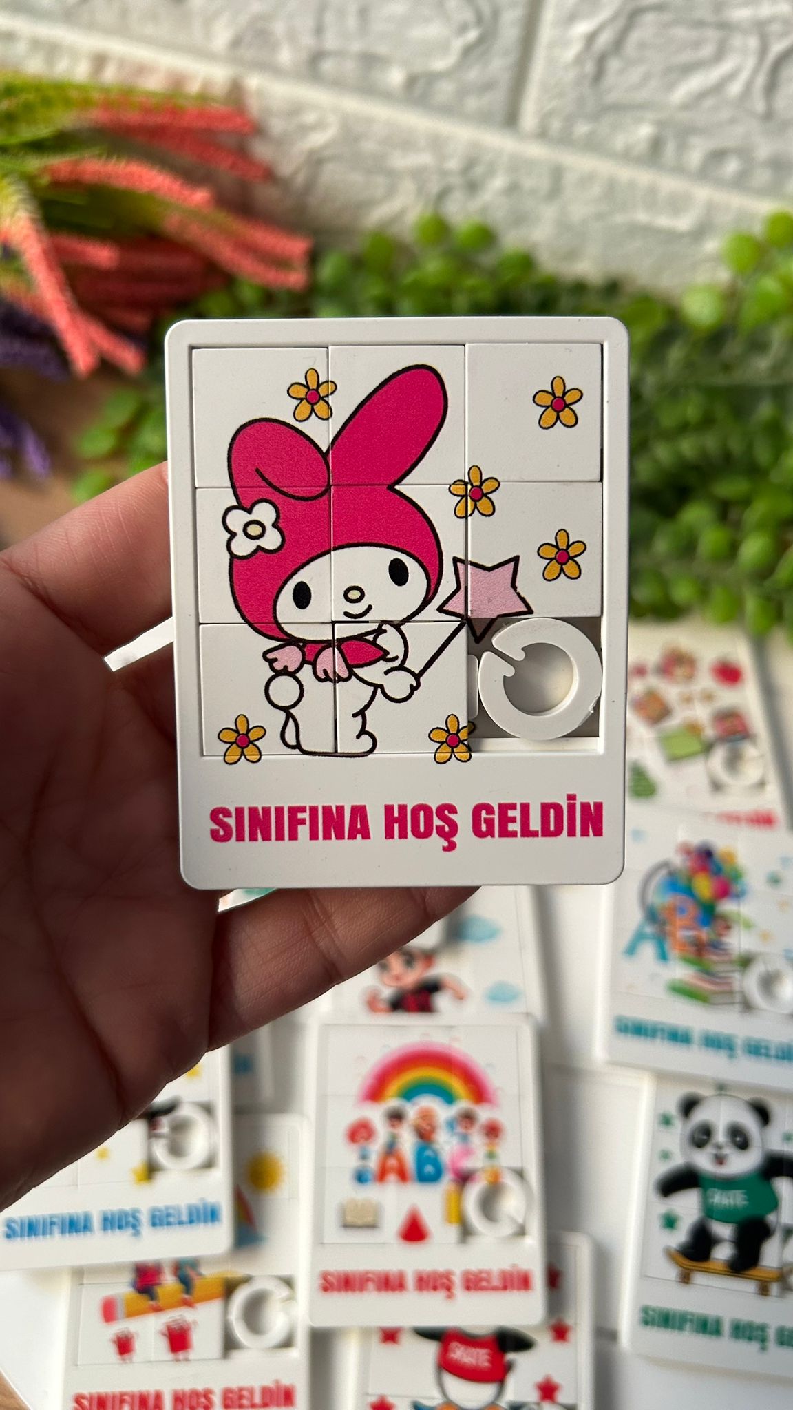 Okul-Öğrenci-Tatil Temalu Puzzle