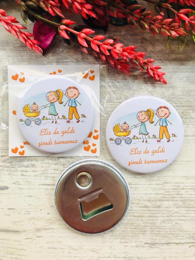 Kız Çocuk Açacak Magnet Aile Temalı